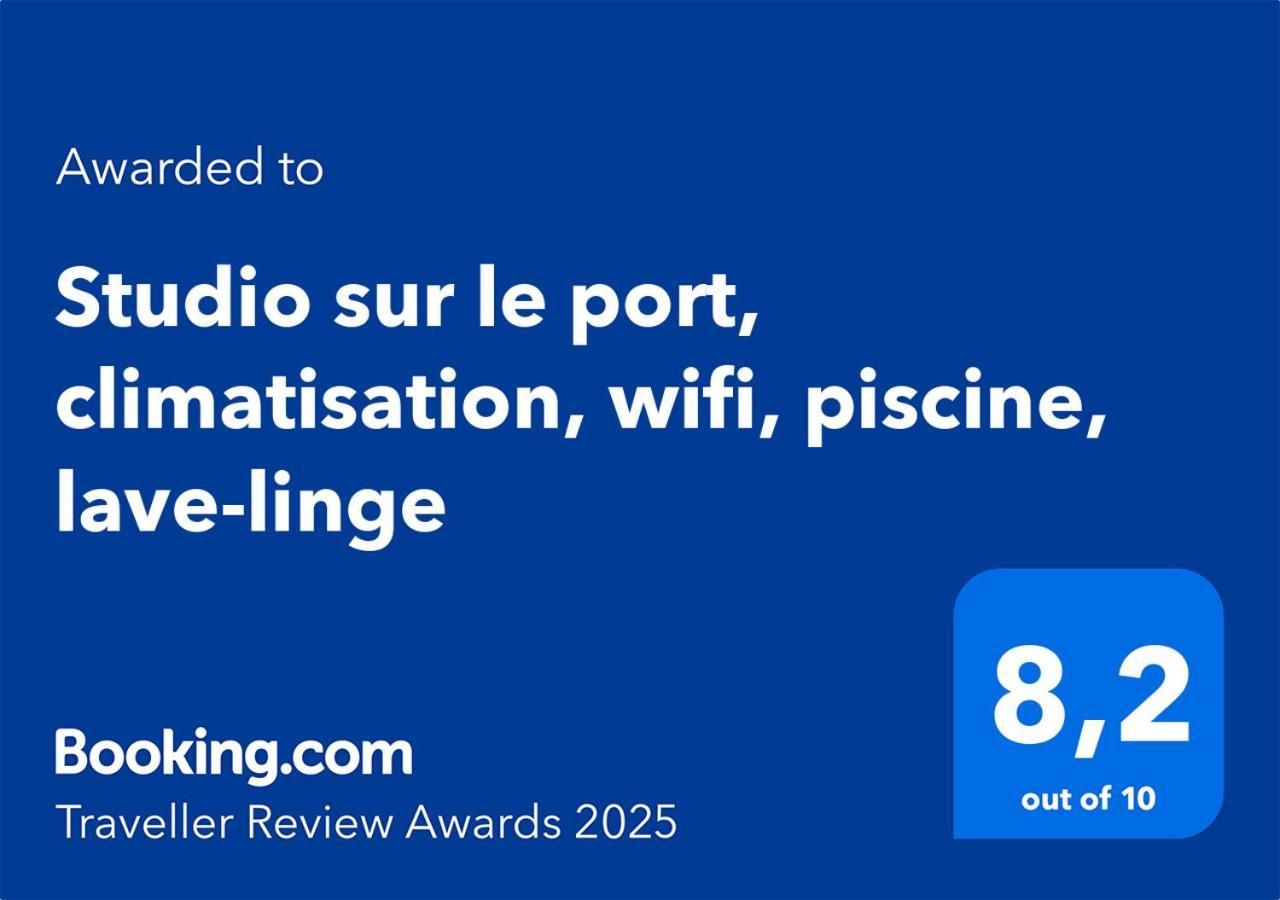 Studio Sur Le Port, Climatisation, Wifi, Piscine, Lave-Linge 그륏상 외부 사진